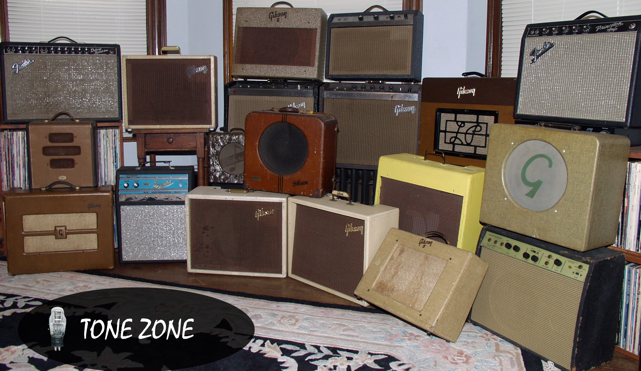 Collection of vintage guitar tube amps at valvealley.com